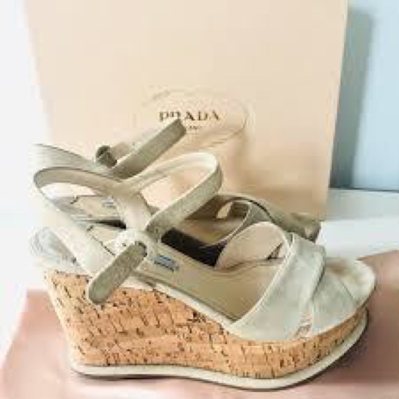 Prada turquoise suede platforms GUC - Picture 1 of 7